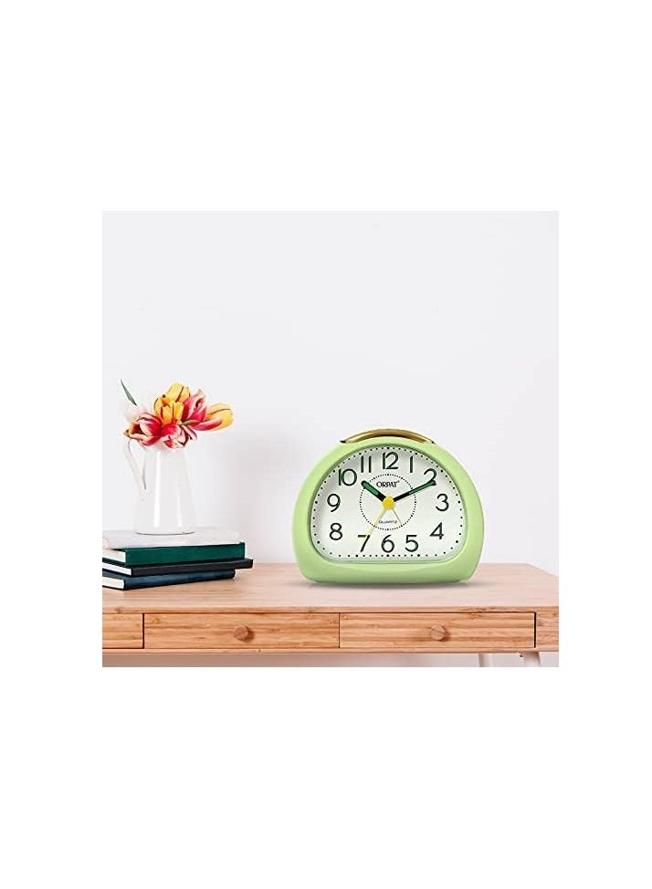 Orpat Time Piece Beep Alarm Clock (Small_140X114X74 mm) (Green) Plastic, Analog  - Image 2