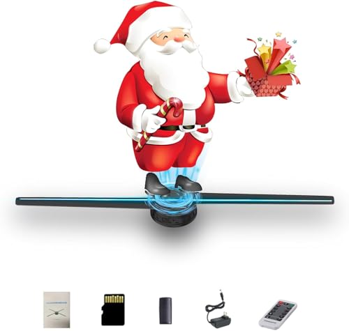 hologram 3DhologramFan,16.5in 3DhologramFan Holographic Projector Supports Wifi Connection 234 HD LED Portable Design 42CM 3d Led Fan Display Contains 1500 Videos for Store, Bar, Events, Trade Shows, Parties - Image 1