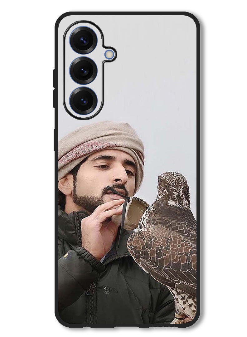 Theodor Case Compatible with Samsung Galaxy A36 Protection Shockproof Bumper Cover Sheikh Hamdan Loving His Eagle - Image 1