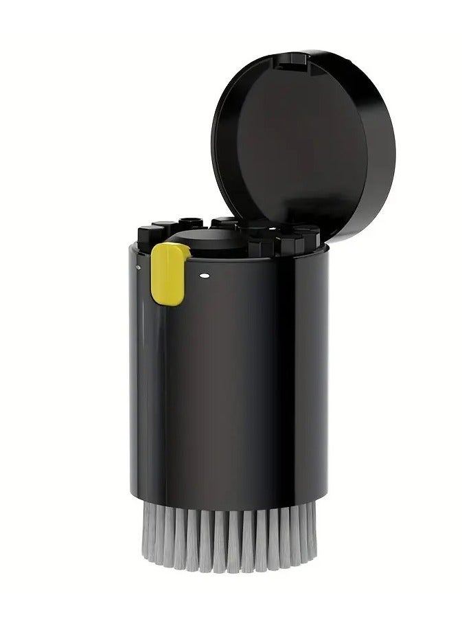 تشاين مجموعة تنظيف الألكترونيات 20*1, مجموعة متنوعة لتنظيف الإيربودز والكيبورد والجوال والسماعات والكثير , فرشات تنظيف بأحجام مختلفة وأدوات رفع وأداة بخاخ منظف ودبوس والكثير داخل علبة دائرية بزر إغلاق 8.9 * 5.7 سم أبيض - Image 2