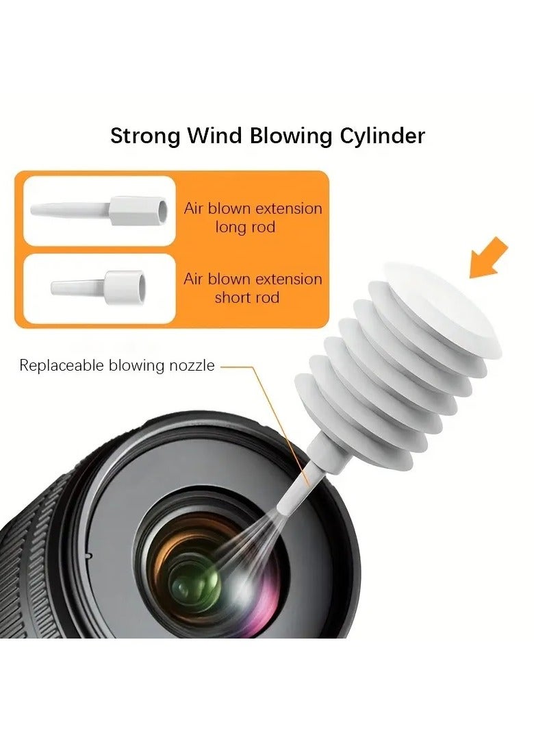 تشاين مجموعة تنظيف الألكترونيات 20*1, مجموعة متنوعة لتنظيف الإيربودز والكيبورد والجوال والسماعات والكثير , فرشات تنظيف بأحجام مختلفة وأدوات رفع وأداة بخاخ منظف ودبوس والكثير داخل علبة دائرية بزر إغلاق 8.9 * 5.7 سم أبيض - Image 3