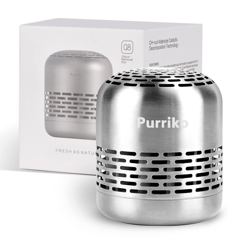 Purriko Refrigerator Deodorizer,Lasts up to 10 Years,Refrigerator Odor Eliminator,Fridge Deodorizer,More Effective Than Baking Soda Bamboo Air Purifying Bags - Image 1