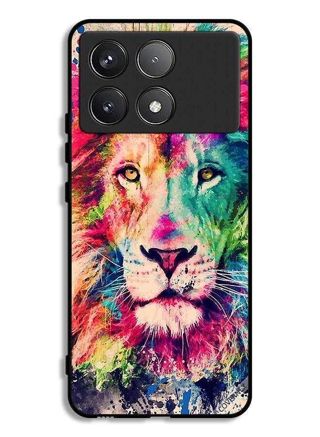 Covernex Xiaomi Redmi K70 Protective Case Cover Lion Paint Art - Image 1