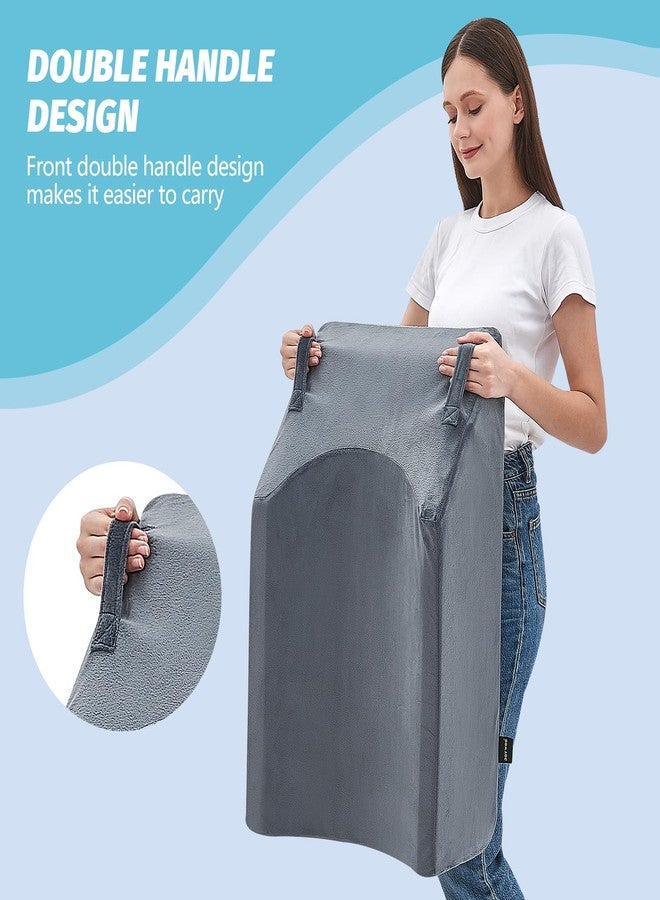 JOYWOO Double Leg Support Elevation Pillow - Ideal for Post-Hip Replacement, Back-Sleeping, Swelling Relief. Comfortable Foam Wedge, Essential After Surgery for a Restful Sleep - Image 2