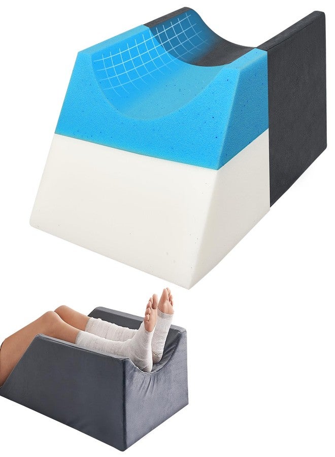 JOYWOO Double Leg Support Elevation Pillow - Ideal for Post-Hip Replacement, Back-Sleeping, Swelling Relief. Comfortable Foam Wedge, Essential After Surgery for a Restful Sleep - Image 1
