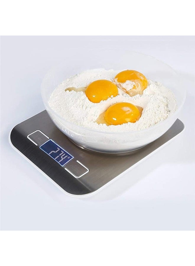 Everrich Electric Kitchen Scale Silver - Image 2