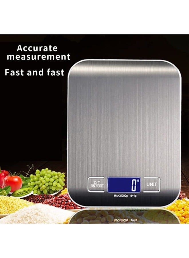 Everrich Electric Kitchen Scale Silver - Image 3