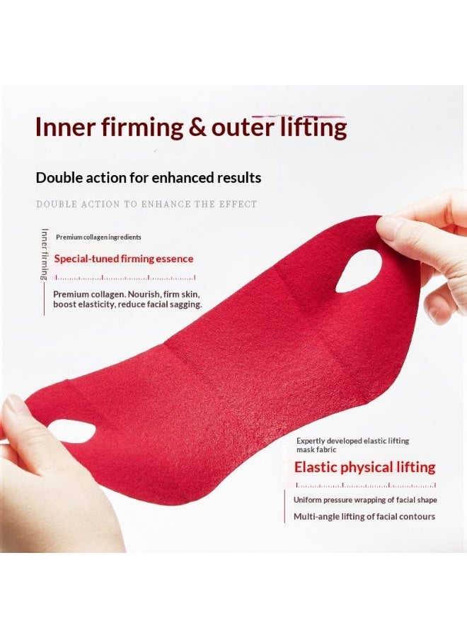 HUNMUI Lifting and Tightening Collagen Mask - V Line Lifting Mask for Chin and Jawline, Double Chin Reducer, Skin Tightening u0026 Moisturizing for All Skin Types - Image 3