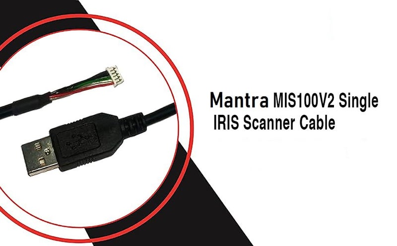 Yukonics USB 2. 0 Cable | for Mantra MIS100 V2 Single Iris Scanner | Strong & Durable USB Cable (Black) - Image 4