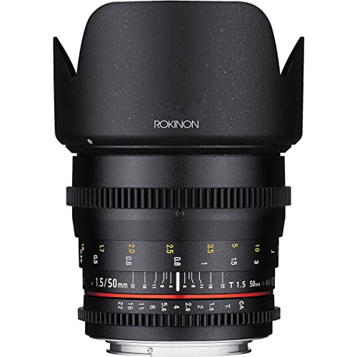 Rokinon DS50MMFT Cine DS 50 mm T15 AS IF UMC Full Frame Cine Lens for Olympus Panasonic Micro Four Thirds - Image 1