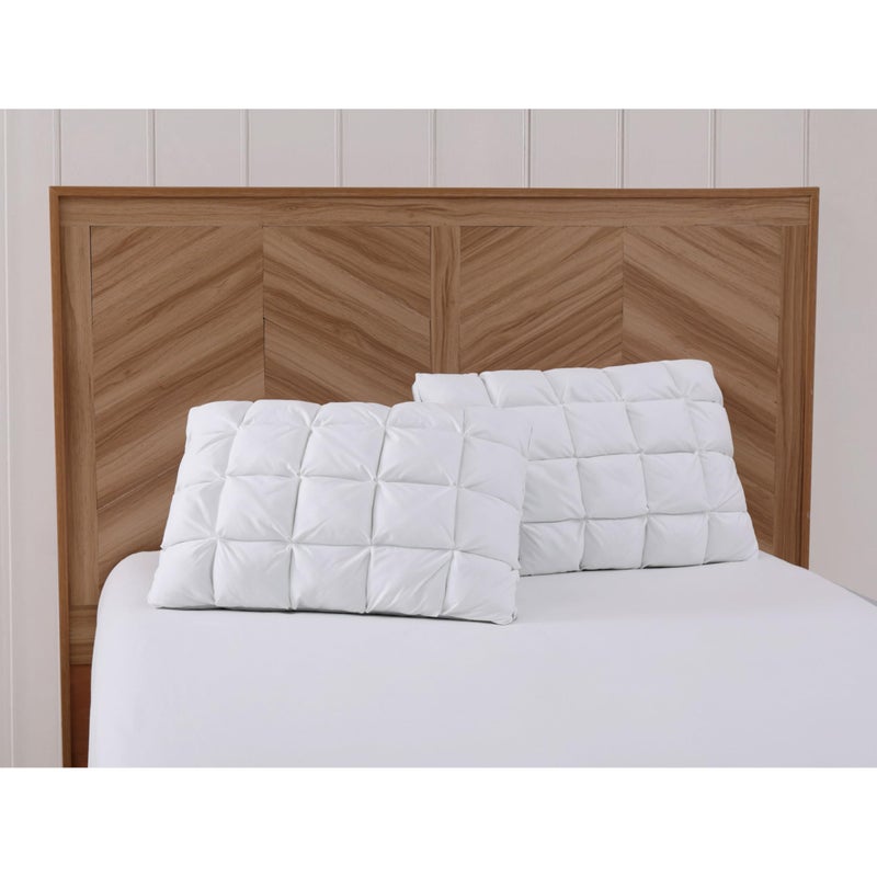 Charisma Charisma Luxe Down Alternative Gel Filled Chamber 2Pack Pillow Standard Size White