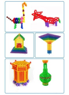 ZCM-HAPPY 1200PCS Snowflake Building Blocks Flakes Set Toy Interlocking Plastic Disc Educational Stem Toys for Boy and Girls  - Image 5