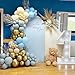 IHEPYQ Double Stuffed Dusty Blue Balloons Complete Slate Blue Balloon Arch Kit with Various Sizes 18in 12in 5in Perfect for Birthdays Baby Showers Gender Reveals and Neutral Parties - Image 4