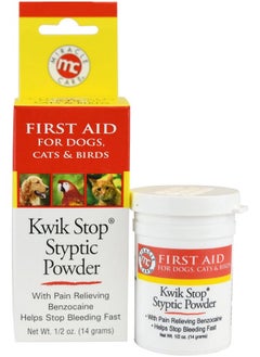 Generic Nail Clipper and Kwik Stop Styptic Powder Bundle for Cats Dogs Birds Small Animals Grooming  - Image 2