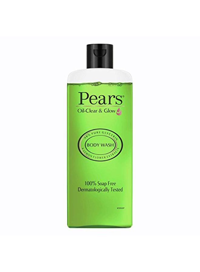 Pears 98% Pure Glycerin Oil-Clear Glow Body Wash with Lemon flower extract and 0% Parabens & Soap for an Oil-Clear Glow, 250 ml - Image 1