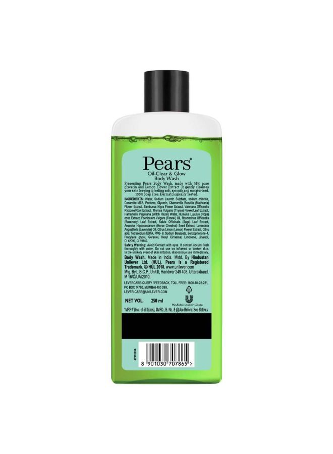 Pears 98% Pure Glycerin Oil-Clear Glow Body Wash with Lemon flower extract and 0% Parabens & Soap for an Oil-Clear Glow, 250 ml - Image 4