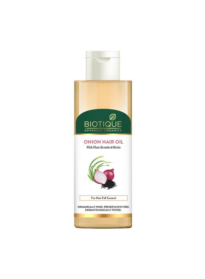 Biotique Onion Black Seed Hair Oil, for Silky and Strong Hair, 200ml - Image 1