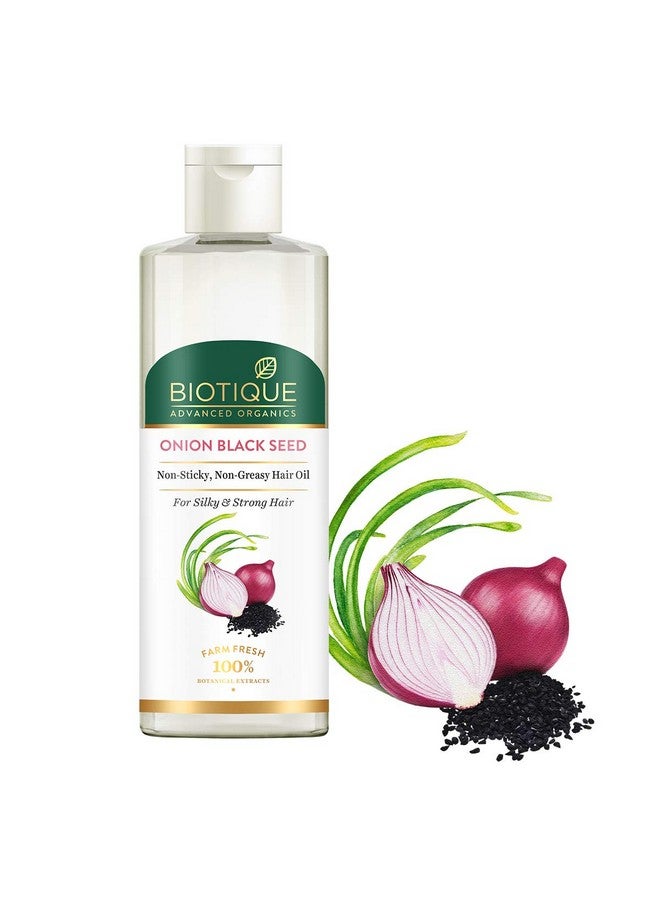 Biotique Onion Black Seed Hair Oil, for Silky and Strong Hair, 200ml - Image 2