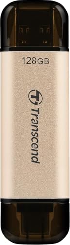 Transcend JF930 128GB Dual USB C Flash Drive for iPhoneiPadMacWindows AndroidTabletPCGaming Console Photo Stick Up to 420MBs USB 32 Thumb Drive Memory Stick with 2in1 Type C Type A - Image 1