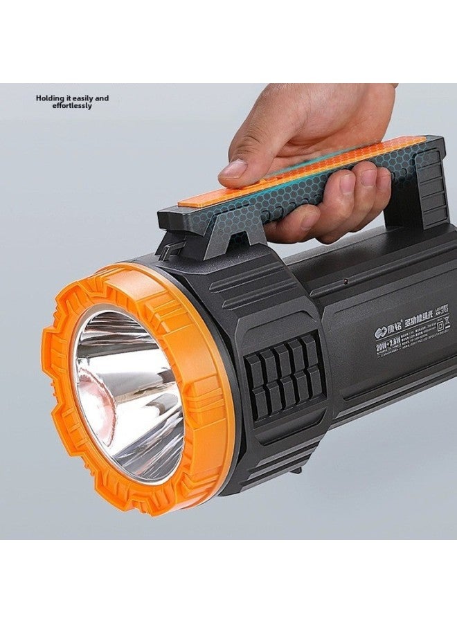 Kang Ming KM2700/2669 Rechargeable Strong Light Household Outdoor Remote LED High Power Portable Patrol Searchlight-Color:KM-2669 - Image 5