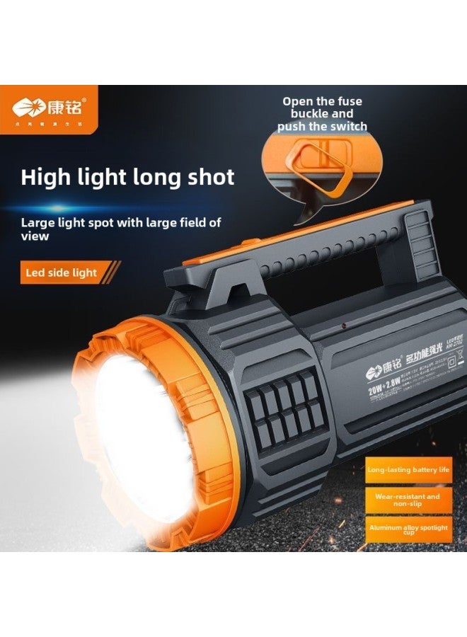 Kang Ming KM2700/2669 Rechargeable Strong Light Household Outdoor Remote LED High Power Portable Patrol Searchlight-Color:KM-2669 - Image 2