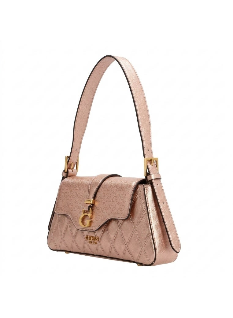 GUESS Adi Flap Shoulder Bag – Dusty Rose | Quilted Faux Leather Crossbody - Image 2