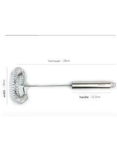 Spaceshoop Stainless Steel Spring Coil Egg Whisk, 28cm Length, Hand-Held Kitchen Frother for Eggs and Milk  - Image 3