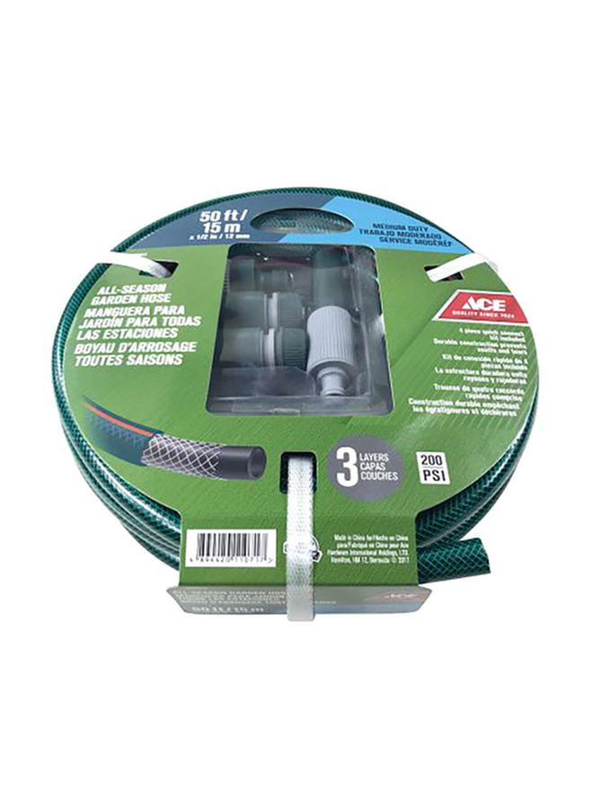 آيس خرطوم حديقة سريع التوصيل متوسط التحمل، أخضر، 50 قدم، 7695612