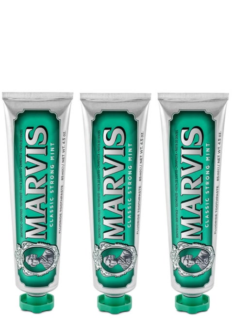 Marvis Classic Strong Mint Toothpaste Bundle (3x85ml)