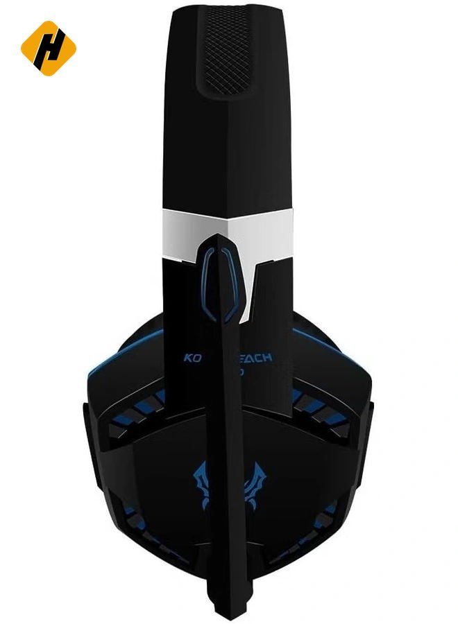 HuHa G2000 Gaming Headphone Headset Stereo Bass Over-ear Headband Mic PC Blue  - Image 5