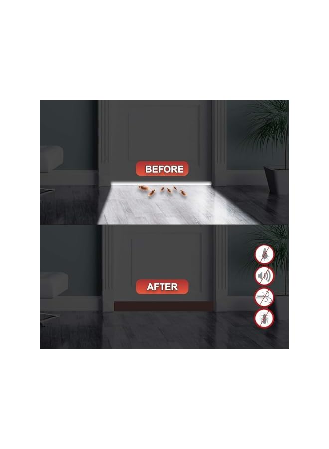The Bros Door Draft Stopper, Waterproof Bottom Door Sweep Weather Stripping, Soundproof Adjustable Adhesive Under Door Draft Blocker Insulator, Door Seal for Exterior Interior Doors (Brown) - Image 5