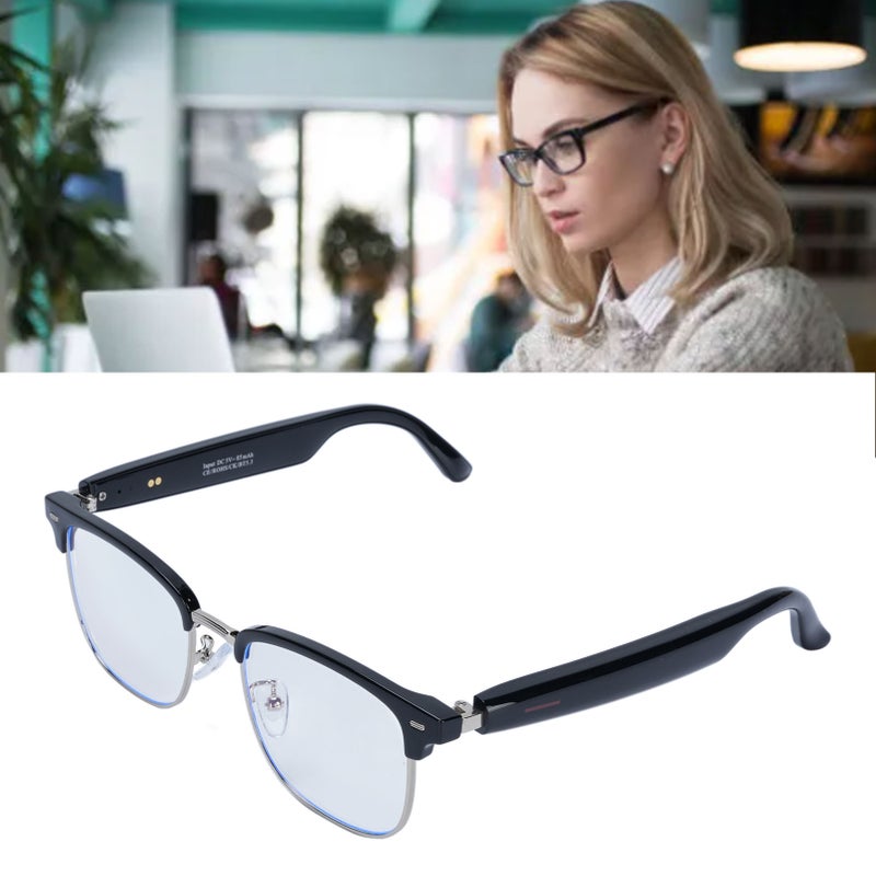 AI Smart Glasses Real Time Video Translation Built In Mic Speaker Anti Blue Light Languages Translation Glasses for Music Calling - Image 1