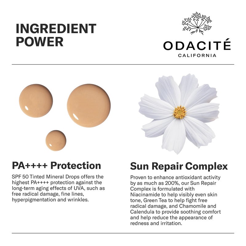 Odacite SPF 50 Flex-Perfectingâ„¢ Mineral Drops Tinted Sunscreen ONE - Image 3
