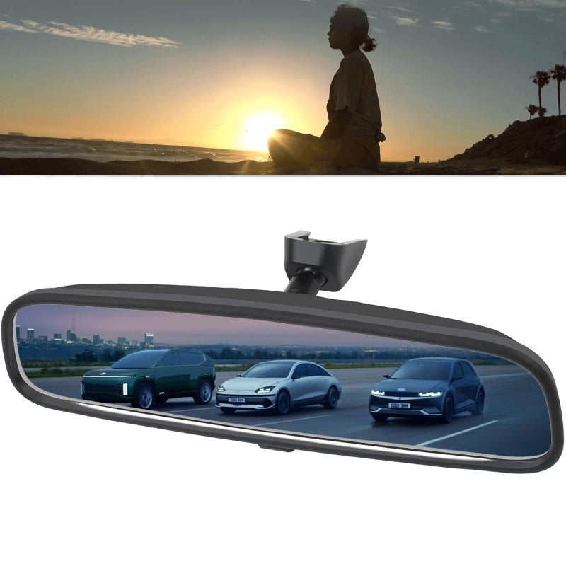 AKSOLONT KIA & Hyundai Genuine Rear View Mirror, Interior Rearview Mirror Compatible With KIA Optima K5 Forte Koup Rio Sorento Sportage & Hyundai Elantra Tucson Santa Fe Sonata Equus Kona, OEM Bracket Mount  - Image 1