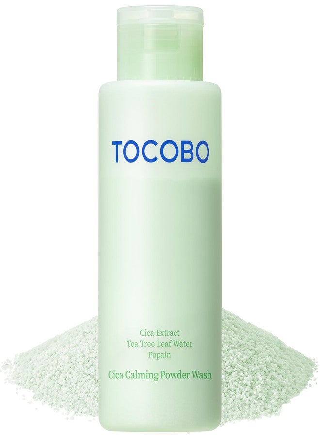 TOCOBO Cica Calming Powder Wash - Korean Enzyme Face Cleanser with Cica, Tea Tree & Papain - Hypoallergenic Low pH Powder Cleanser for Sensitive Skin, Pore Purifying & Exfoliating,. 1.69 oz. - Image 1