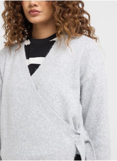 ONLY Bow Detailed Wrap Cardigan  - Image 3