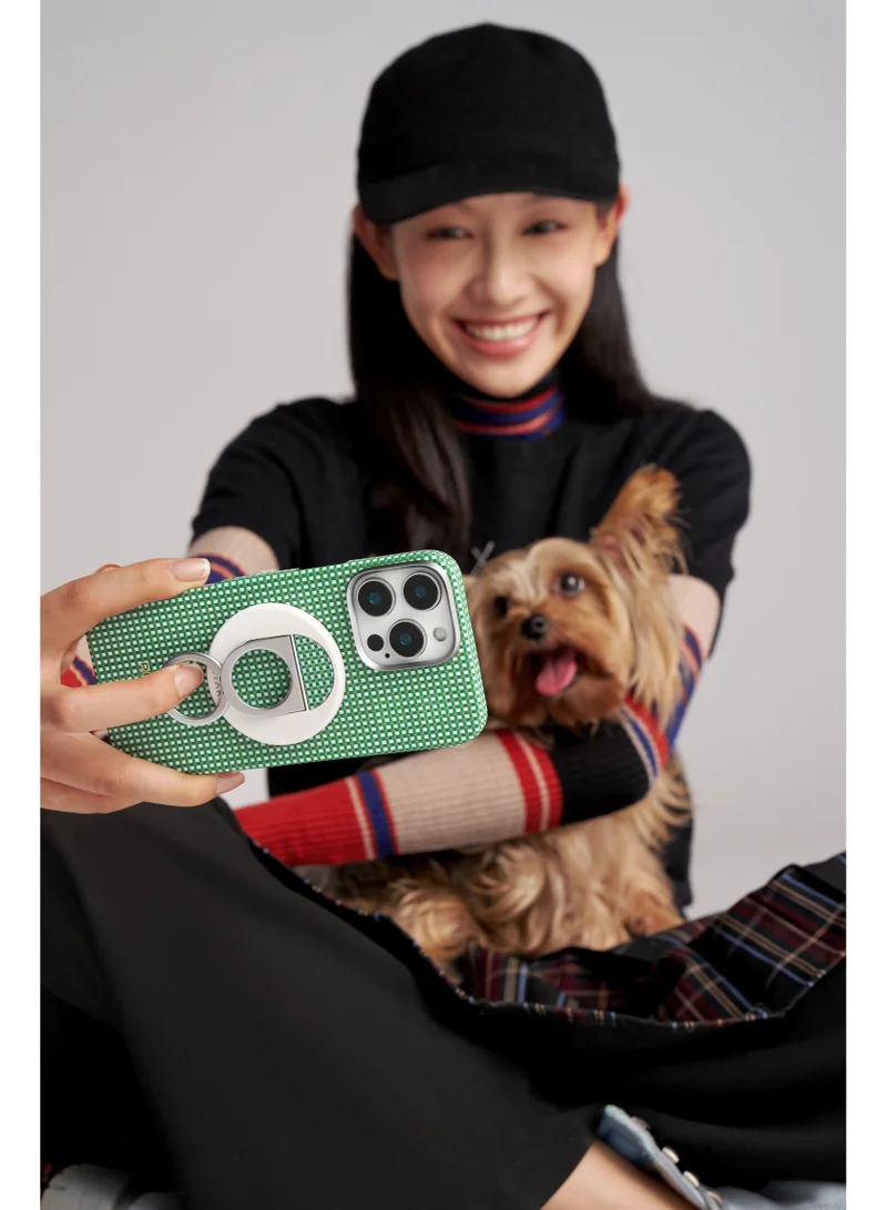 PITAKA iPhone 16 Pro Max Ultra Slim Case / MagSafe Compatible / 3D Grip Textured / Raised Camera Lip / Drop and Damage Protection - Forest Green