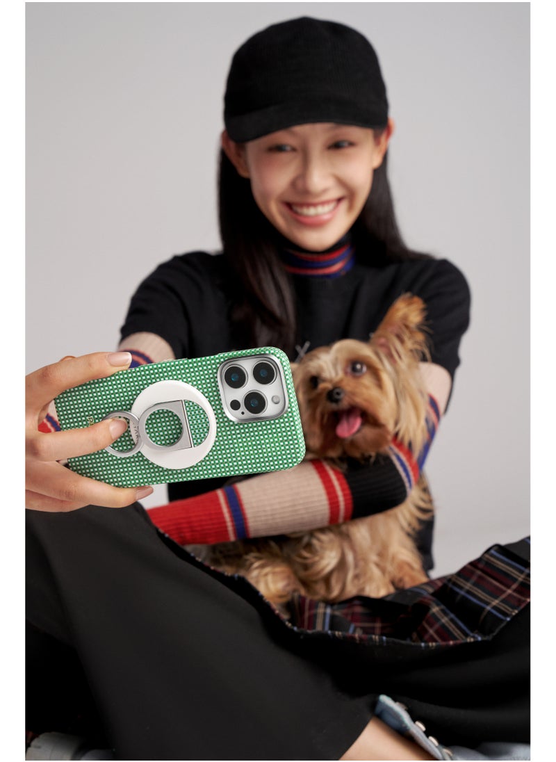 PITAKA - iPhone 16 Pro Max Ultra Slim Case / MagSafe Compatible / 3D Grip Textured / Raised Camera Lip / Drop and Damage Protection - Forest Green - Image 1