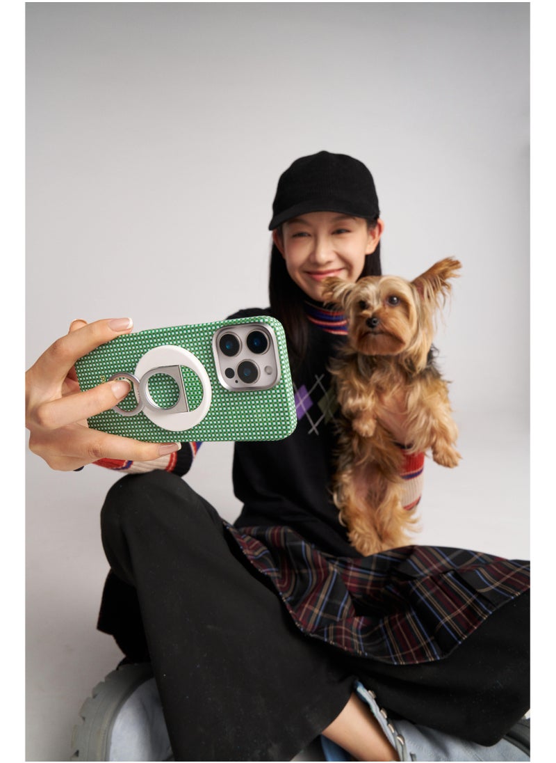 PITAKA - iPhone 16 Pro Max Ultra Slim Case / MagSafe Compatible / 3D Grip Textured / Raised Camera Lip / Drop and Damage Protection - Forest Green - Image 1