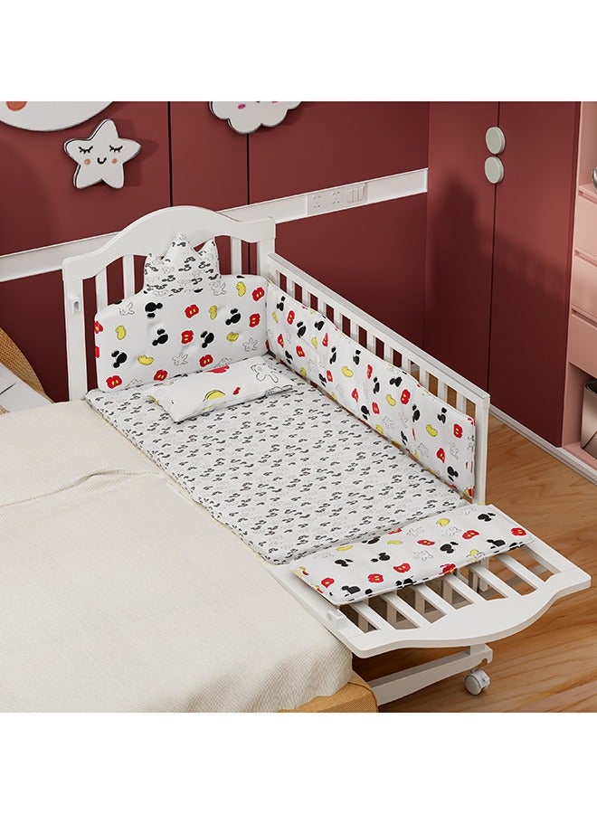 FUN MOMENT Classic And Elegant Baby Cot With Storage Space and mosquito net130 x 70 cm - Image 5