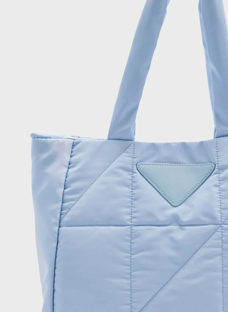 Ginger Padded Nappa Tote Bag