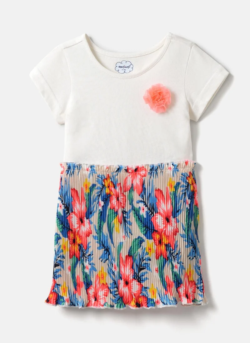Nautinati Nautinati Girls’ Floral Printed Frock