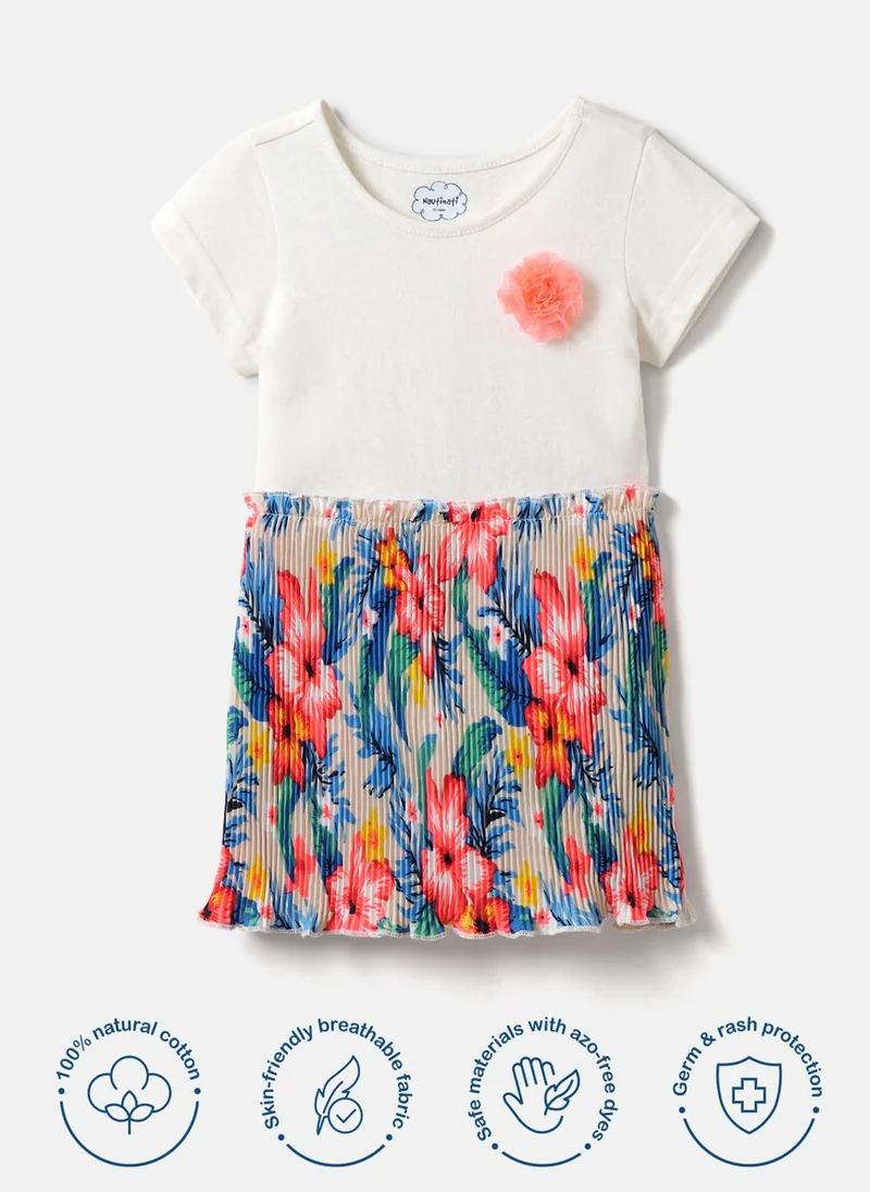 Nautinati Floral Pleated Dress