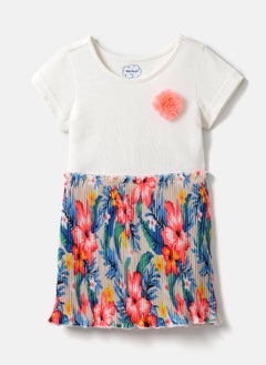 Nautinati Nautinati Girls’ Floral Printed Frock  - Image 1