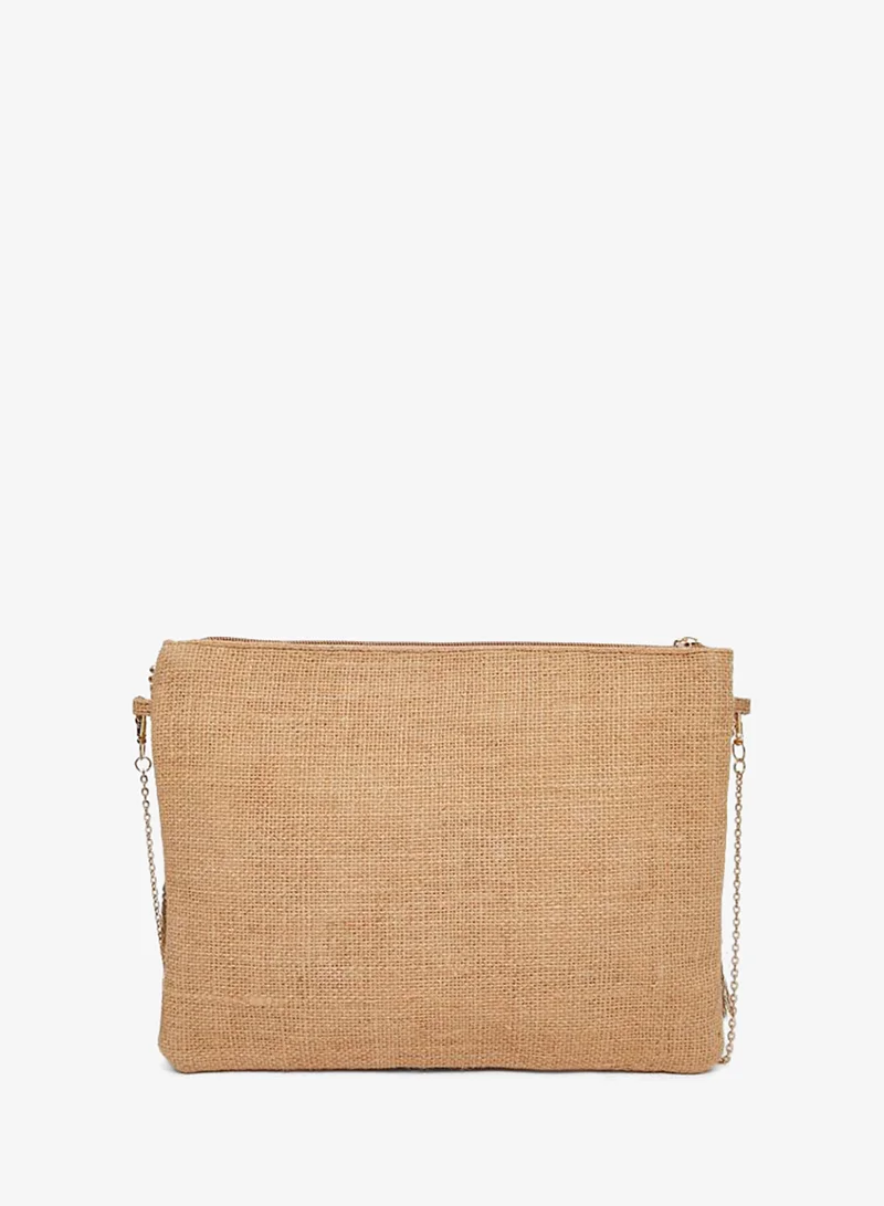 Styli Styli Embroidered Tassel Clutch