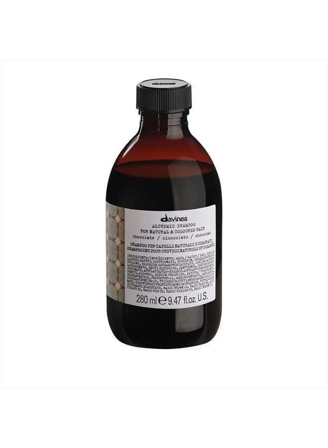 Davines Alchemic Shampoo, Chocolate, 9.47 fl. oz. - Image 1