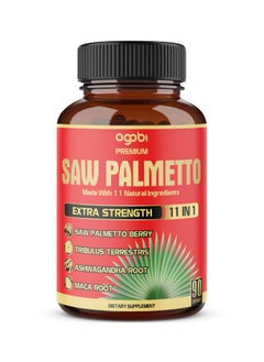 Premium Saw Palmetto Capsules - Combined with Ashwagandha, Turmeric, Tribulus, Maca, Green Tea, Ginger, Holy Basil & More - Natural Prostate Support - 90 Capsules 3-Month Supply - pzsku/Z00C37432D3E3FD25549EZ/45/_/1740203124/eed0af30-80c7-4eb3-aca4-e1adf168df65