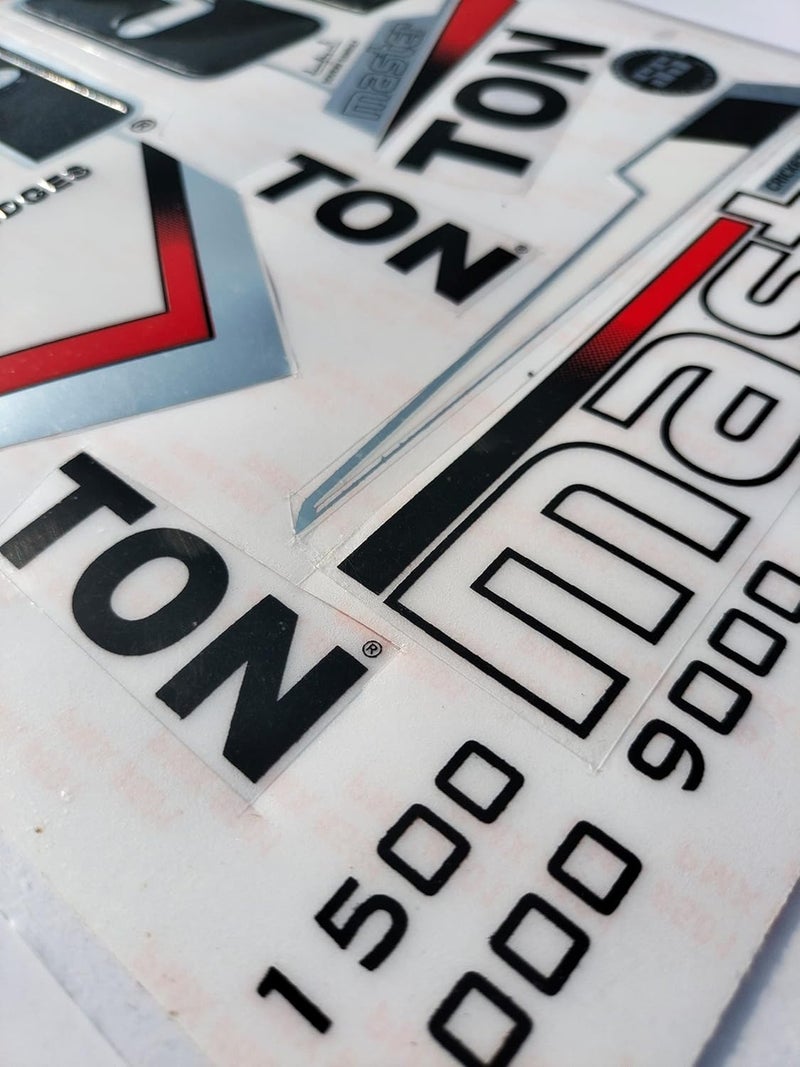 cottontail | 3D MSTR Edition | English Willow | Embossed Cricket Bat Sticker | Black - Image 4