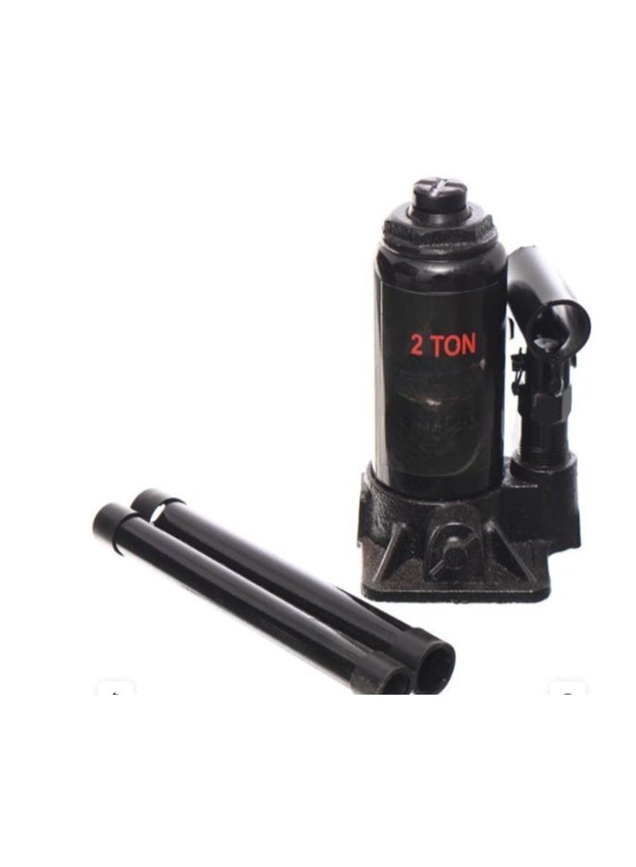 2-Ton Hydraulic Car Jack – Heavy Duty Vehicle Lifting Jack – Black - Image 1
