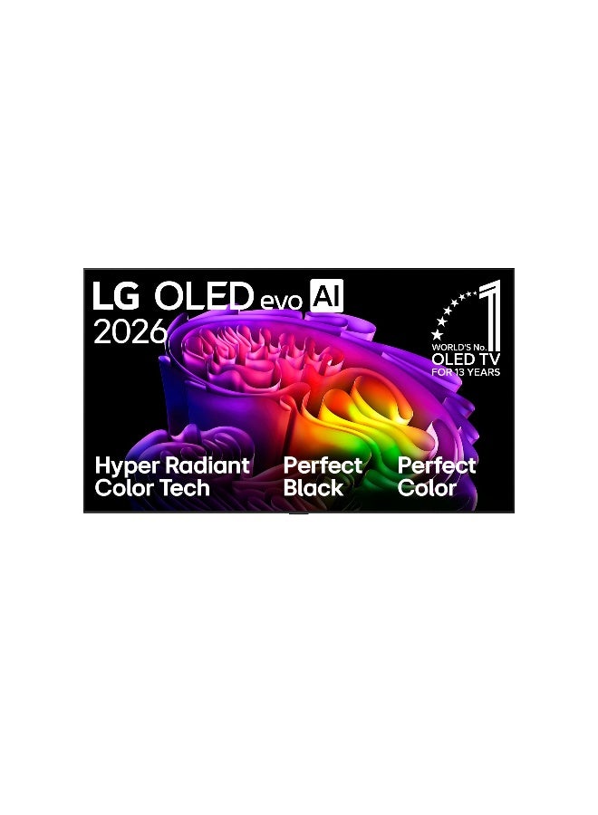 LG 65 inch LG OLED evo AI G6 4K Smart TV, 144HZ, α11 AI Processor 4K Gen3, Dolby Vision / HDR10 / HLG, Model 2026 , 2 Years Warranty, OLED65G66LW black - Image 2